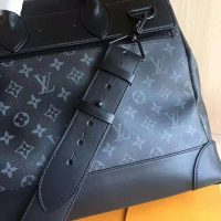 Louis Vuitton LV Men Steamer PM Bag in Monogram Eclipse Coated Canvas-Black (8)