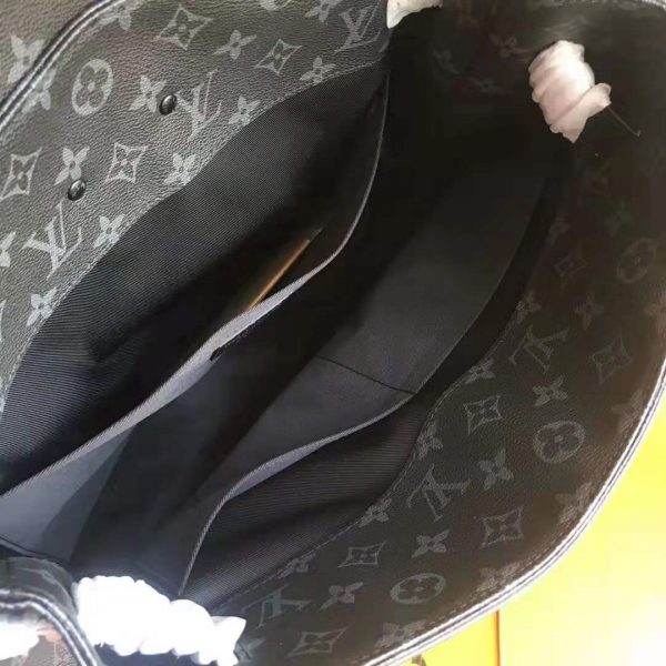 Louis Vuitton LV Men Steamer PM Bag in Monogram Eclipse Coated Canvas-Black (6)