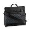 Louis Vuitton LV Men Steamer PM Bag in Monogram Eclipse Coated Canvas-Black