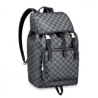 Louis Vuitton LV Men Zack Backpack in Coated Canvas-Brown (9)