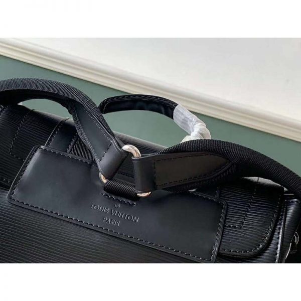 Louis Vuitton LV Unisex Christopher PM Backpack in Timeless Black Epi Leather-Black (9)