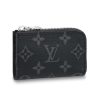 Louis Vuitton LV Unisex Coin Purse in Masculine Monogram Eclipse-Black