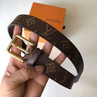 Louis Vuitton LV Unisex Daily LV 30mm Belt in Monogram Canvas-Brown (1)