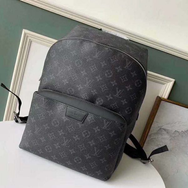 Louis Vuitton LV Unisex Discovery Backpack PM in Supple Monogram Eclipse Coated Canvas (2)