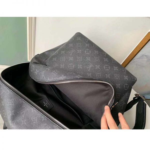 Louis Vuitton LV Unisex Discovery Backpack PM in Supple Monogram Eclipse Coated Canvas (9)