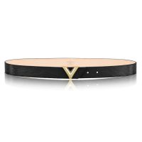 Louis Vuitton LV Unisex Essential V 30mm Belt in Epi Calf Leather-Black (1)