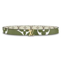 Louis VuittoLouis Vuitton LV Unisex LV Iconic 30mm Reversible Belt in Oversized Monogram Canvas-Red