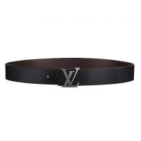 Louis Vuitton LV Unisex LV Initiales 40mm Reversible Belt-Black (1)