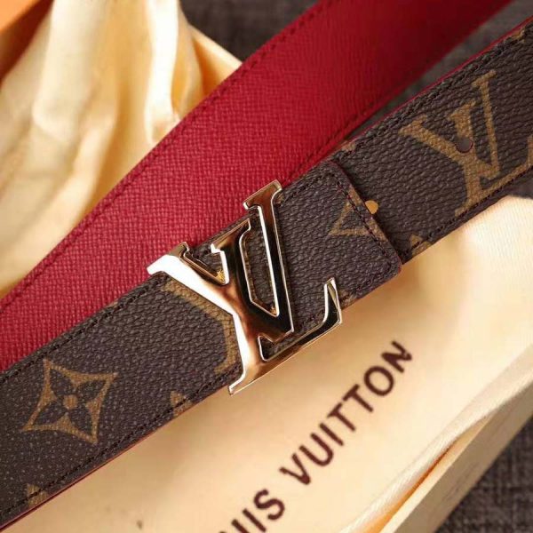 Louis Vuitton LV Unisex LV Initials Buckle 30mm Reversible Belt in Monogram Canvas Leather (3)