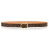 Louis Vuitton LV Unisex LV Mini 25mm Belt in Monogram Canvas-Brown