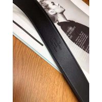 Louis Vuitton LV Unisex LV Pont Neuf 35mm Belt in Damier Canvas-Grey (1)