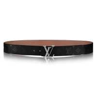 Louis Vuitton LV Unisex LV Pyramide 40mm Reversible Buckle Belt-Black