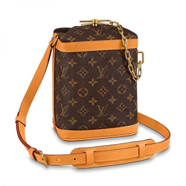 Louis Vuitton LV Unisex Milk Box Bag in Monogram Coated Canvas and Natural Leather (1)