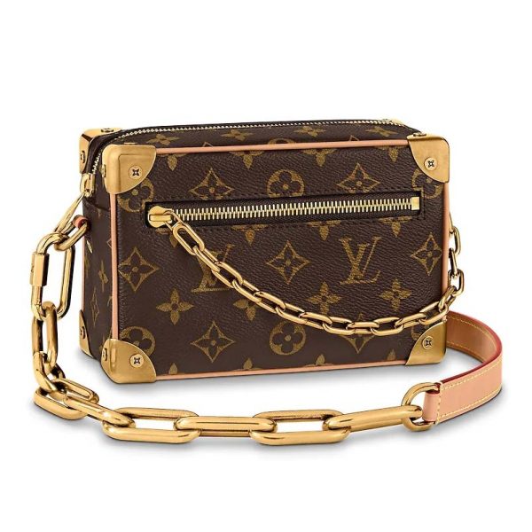 Louis Vuitton LV Unisex Mini Soft Trunk Bag in Monogram Coated Canvas-Brown (1)