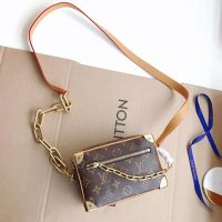 Louis Vuitton LV Unisex Mini Soft Trunk Bag in Monogram Coated Canvas-Brown (1)