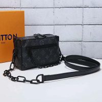 Louis Vuitton LV Unisex Mini Soft Trunk Bag in Monogram Eclipse Canvas and Chain (1)