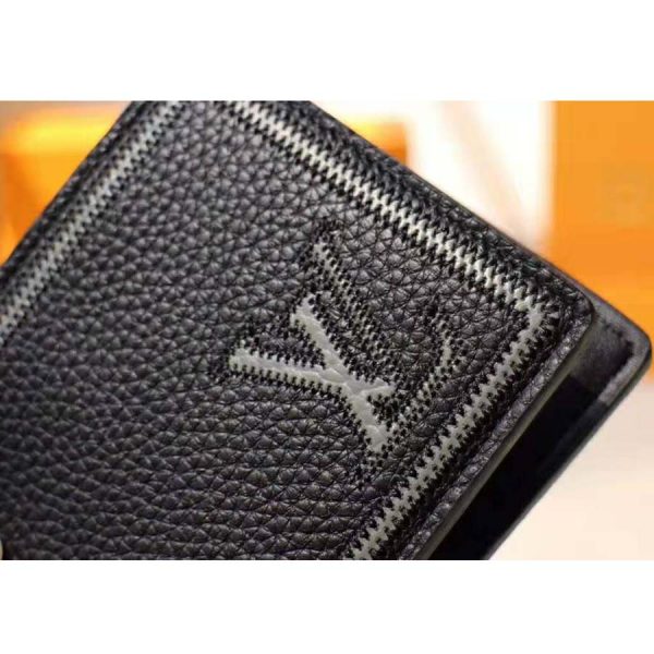 Louis Vuitton LV Unisex Multiple Wallet in Taurillon Leather-Black (4)