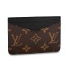 Louis Vuitton LV Unisex Neo Porte Cartes in Monogram Macassar Canvas-Brown