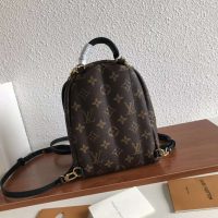 Louis Vuitton LV Unisex Palm Springs Backpack Mini in Monogram Coated Canvas-Brown (1)