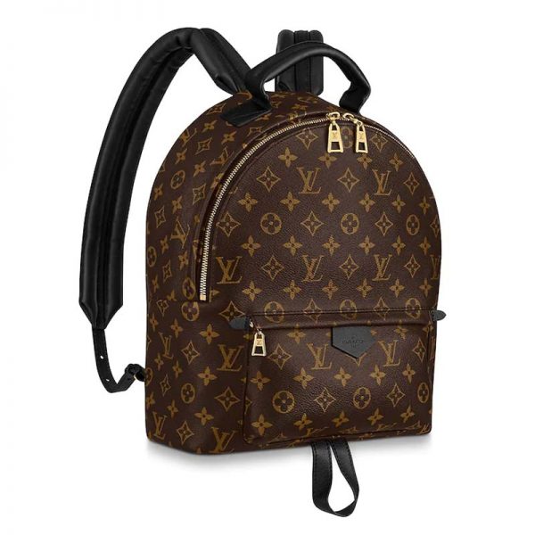 Louis Vuitton LV Unisex Palm Springs MM Backpack in Monogram Coated Canvas-Brown (1)