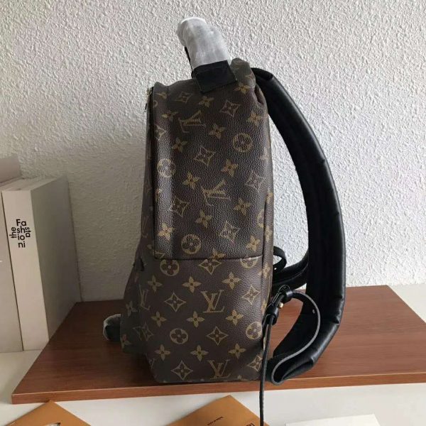 Louis Vuitton LV Unisex Palm Springs MM Backpack in Monogram Coated Canvas-Brown (5)