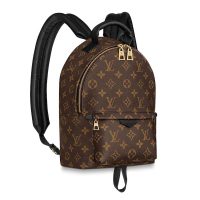 Louis Vuitton LV Unisex Palm Springs PM Backpack in Monogram Coated Canvas-Brown (1)