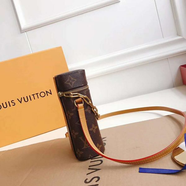 Louis Vuitton LV Unisex Phone Box Bag in Monogram Coated Canvas-Brown (10)