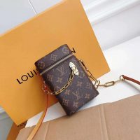 Louis Vuitton LV Unisex Phone Box Bag in Monogram Coated Canvas-Brown (1)