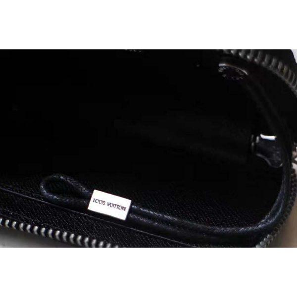 Louis Vuitton LV Unisex Pochette Clé Key Pouch Wallet in Damier Graphite Canvas-Grey (10)
