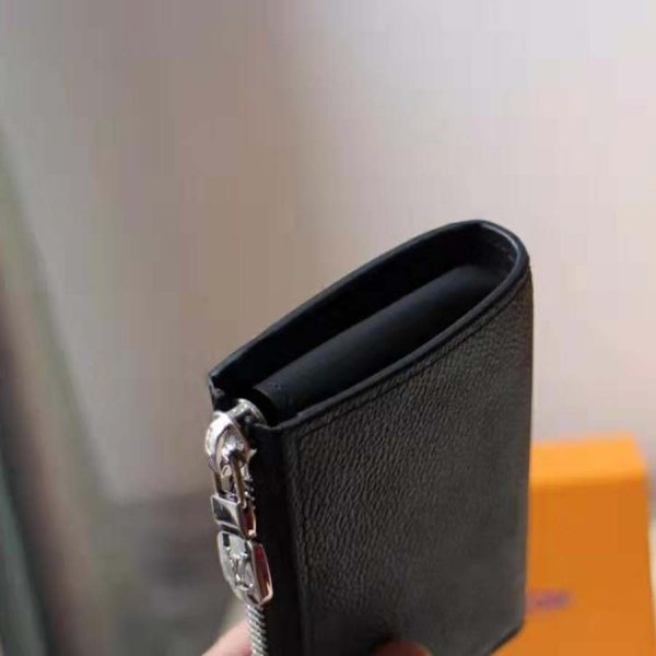 Louis Vuitton LV Unisex Pochette Clé Key Pouch Wallet in Damier Graphite Canvas-Grey (4)