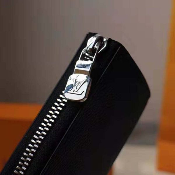 Louis Vuitton LV Unisex Pochette Clé Key Pouch Wallet in Damier Graphite Canvas-Grey (5)