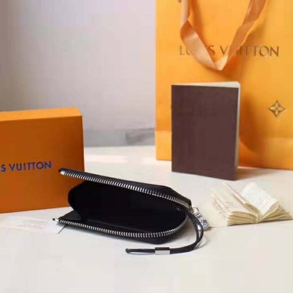 Louis Vuitton LV Unisex Pochette Clé Key Pouch Wallet in Damier Graphite Canvas-Grey (8)