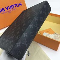 Louis Vuitton LV Unisex Pochette Voyage MM Bag in Monogram Eclipse canvas-Grey (1)