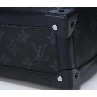 Louis Vuitton LV Unisex Soft Trunk Bag in Monogram Eclipse Coated Canvas-Grey (1)