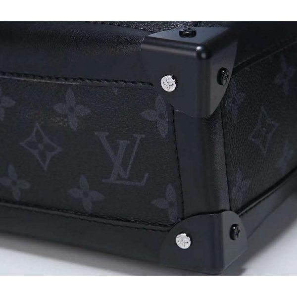 Louis Vuitton LV Unisex Soft Trunk Bag in Monogram Eclipse Coated Canvas-Grey (8)