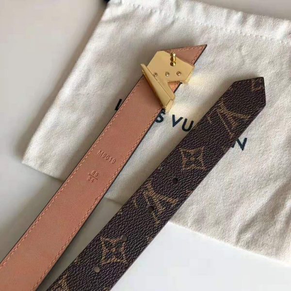 Louis Vuitton LV Unisex V Essential 30mm Belt in Monogram Canvas and Calf Leather (6)