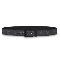 Louis Vuitton LV Unisex Voyager 35mm Belt in Monogram Eclipse Canvas (8)