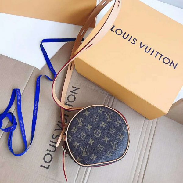 Louis Vuitton LV Women Boite Chapeau Souple PM in Monogram Coated Canvas-Brown (2)