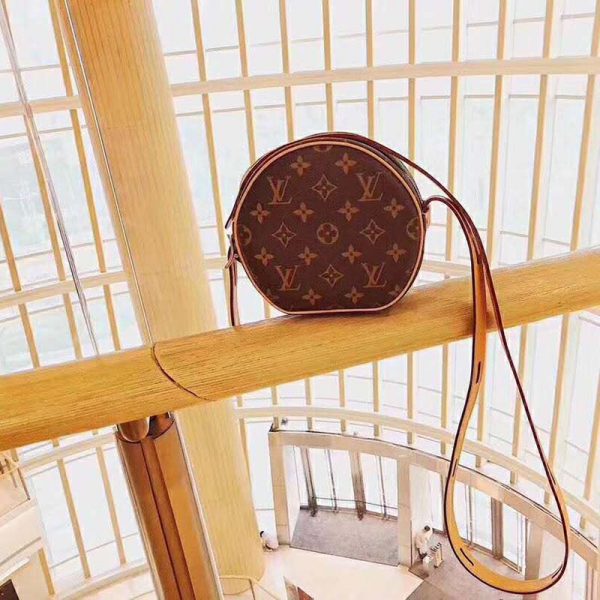 Louis Vuitton LV Women Boite Chapeau Souple PM in Monogram Coated Canvas-Brown (4)