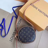 Louis Vuitton LV Women Boite Chapeau Souple PM in Monogram Coated Canvas-Brown (1)