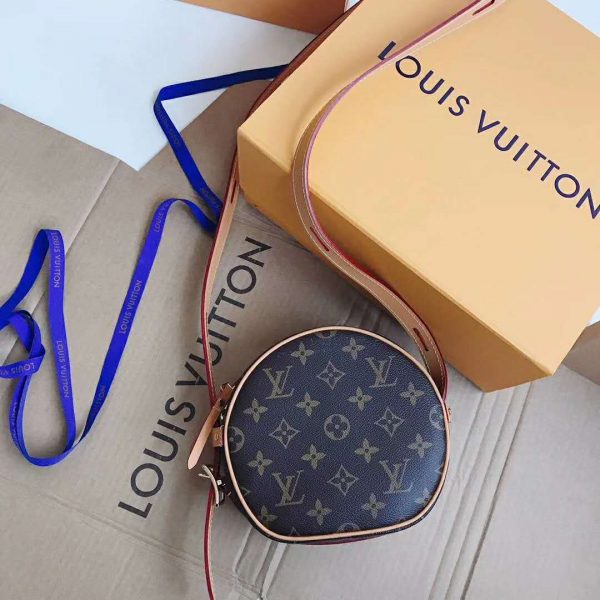 Louis Vuitton LV Women Boite Chapeau Souple PM in Monogram Coated Canvas-Brown (4)
