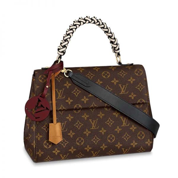 Louis Vuitton LV Women Cluny MM Handbag in Monogram Canvas-Brown (1)