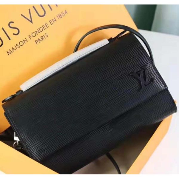 Louis Vuitton LV Women Cléry Pochette Bag in Epi Grained Cowhide Leather-Black (2)