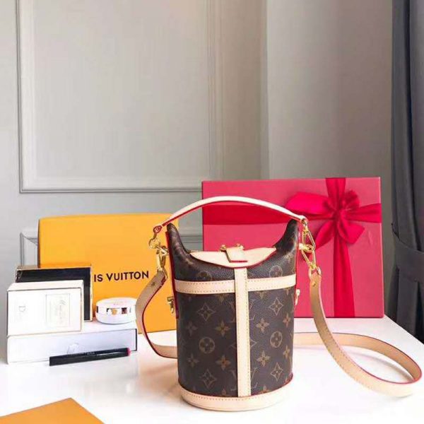 Louis Vuitton LV Women Duffle Bag in Monogram Coated Canvas-Brown (6)
