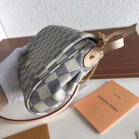 Louis Vuitton LV Women Favorite MM Clutch in Damier Azur Coated Canvas-Beige (1)