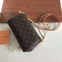 Louis Vuitton LV Women Favorite MM Clutch in Monogram Coated Canvas-Brown (3)