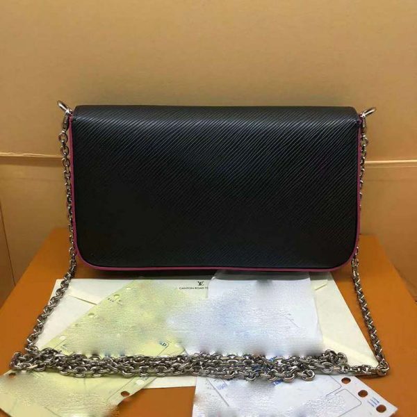 Louis Vuitton LV Women Félicie Pochette Bag in Elegant Black Leather (7)