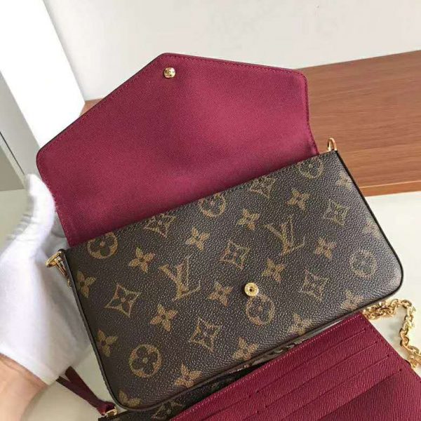 Louis Vuitton LV Women Félicie Pochette Bag in Monogram Canvas-Brown (10)