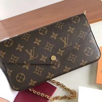 Louis Vuitton LV Women Félicie Pochette Bag in Monogram Canvas-Brown (1)