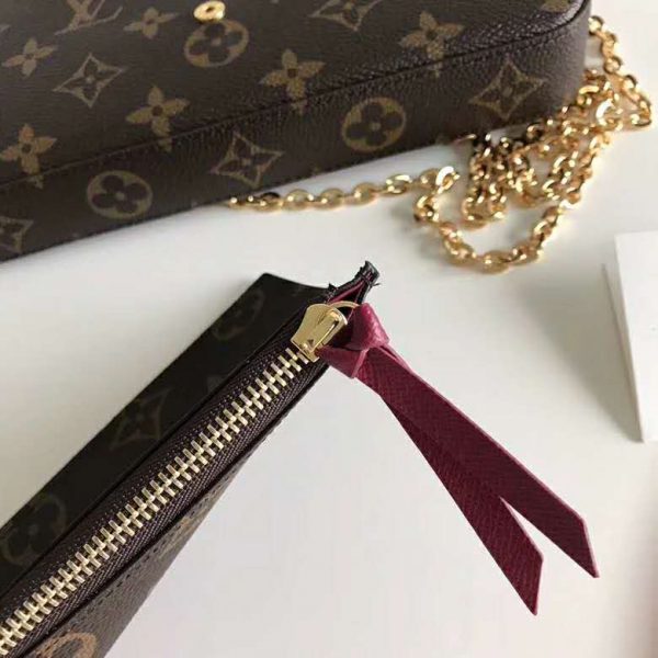 Louis Vuitton LV Women Félicie Pochette Bag in Monogram Canvas-Brown (5)